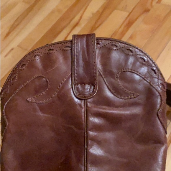 Leather Steve Madden slouch cowboy boots - Picture 6 of 8